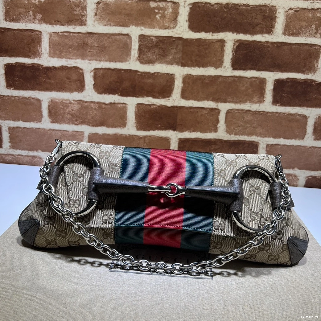 SHOULDER BAG HORSEBIT BIG GUCCI CHAIN 0731